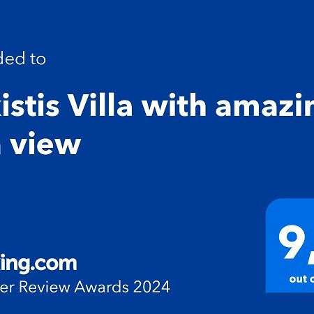 Alkistis Villa With Amazing Sea View Μαρουλάς Εξωτερικό φωτογραφία