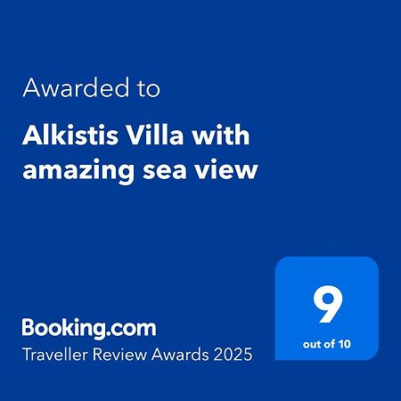 Alkistis Villa With Amazing Sea View Μαρουλάς Εξωτερικό φωτογραφία