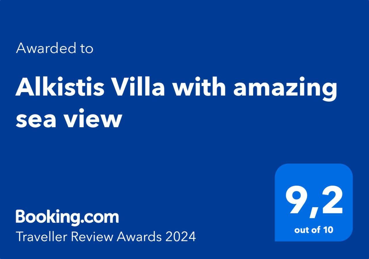 Alkistis Villa With Amazing Sea View Μαρουλάς Εξωτερικό φωτογραφία